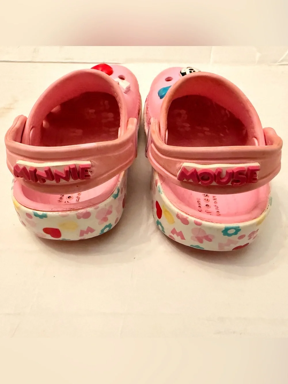 Disney Minnie Mouse Crocs Clogs | Toddler Girls Size C6 | Pink